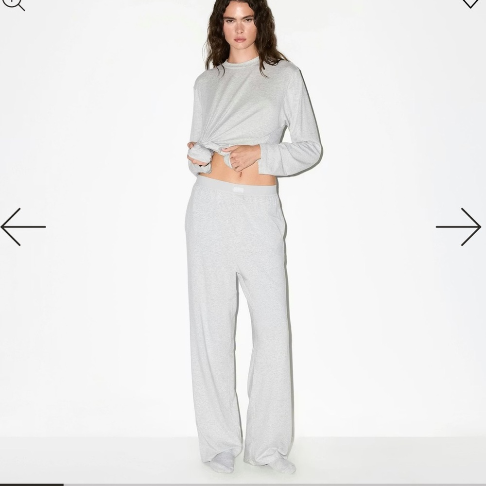 SKIMS Gray BOYFRIEND Lounge Pants